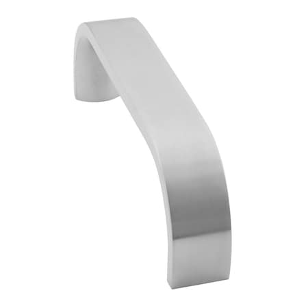 Ives Straight Door Pull, 10-in CTC, 1-in Flattened 1/2 Round, 1-1/2-in Clearance, Satin Stainless Steel 8105-0 US32D